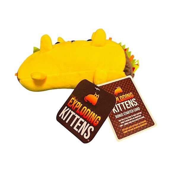 Exploding Kittens Taco Cat Collectible 8" Plush with Bonus Card - Picture 4 of 7